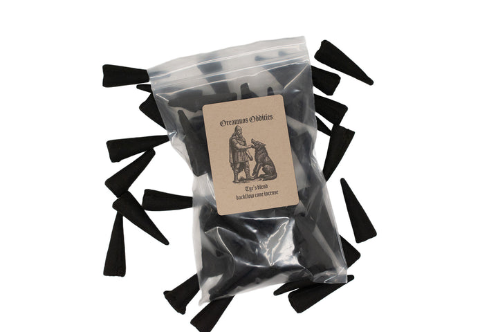 Norse god back flow cone incense