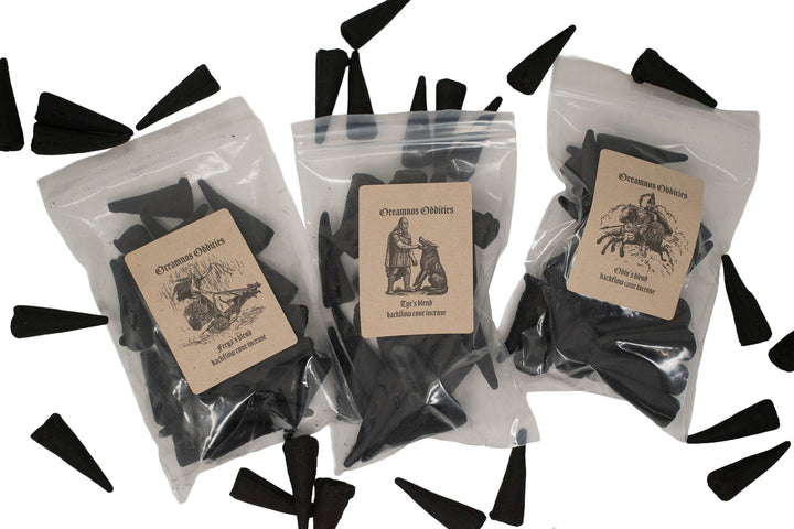 Norse god back flow cone incense
