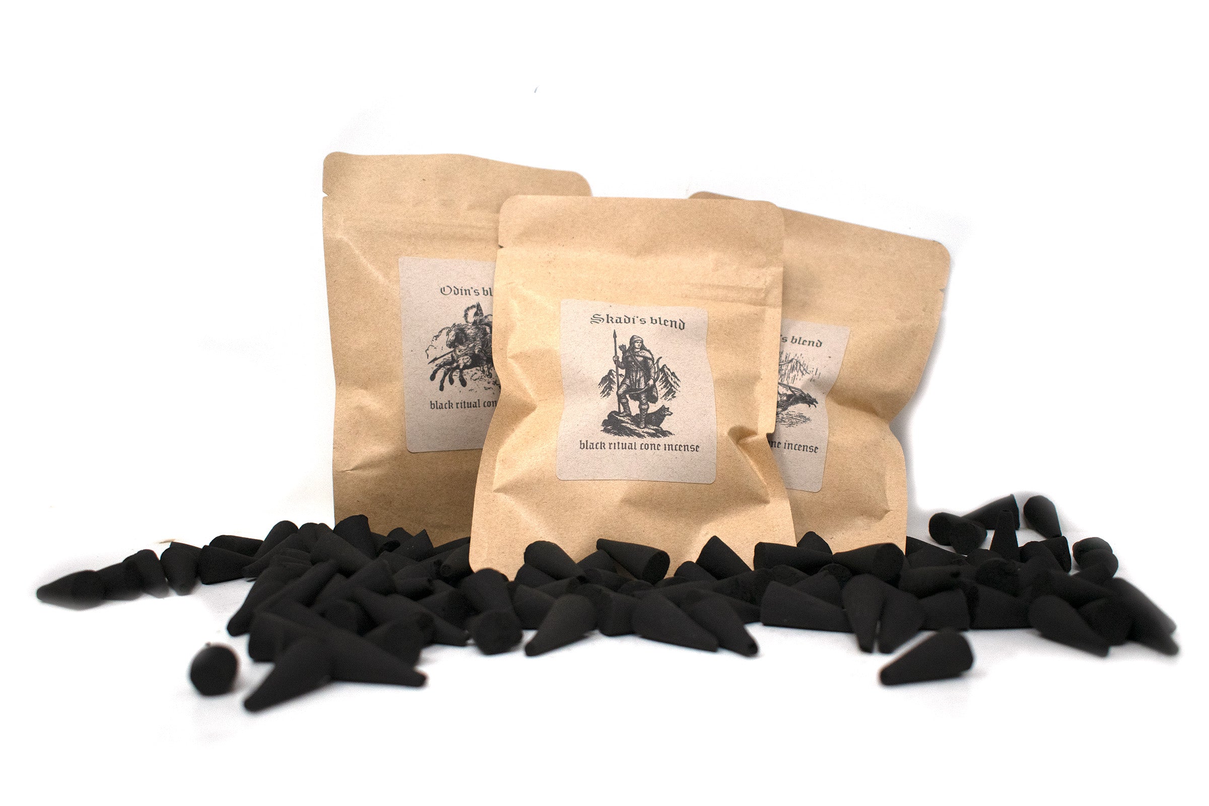 Norse God Ritual Cone Incense – 30 Handmade Cones