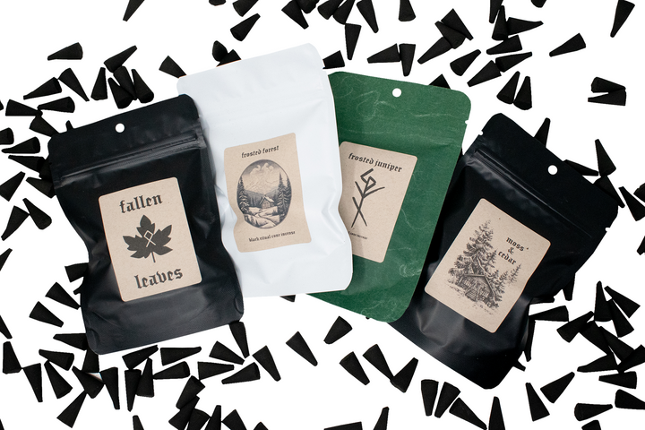 Norse Pagan Cone Incense - 30 Pack Hand Dipped Ritual Offerings