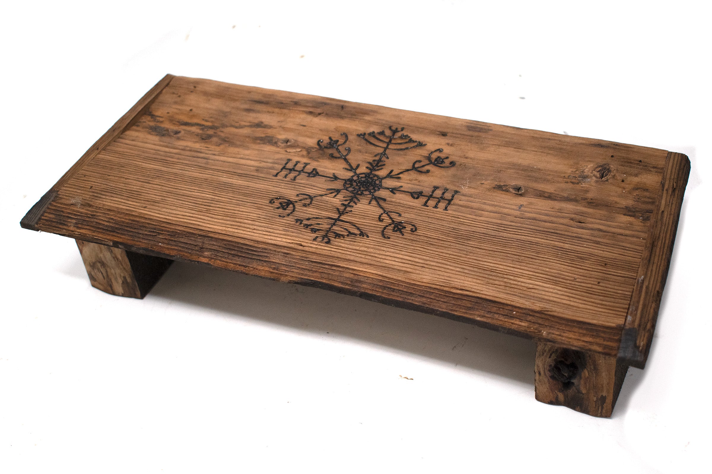 live edge veldismagn altar table