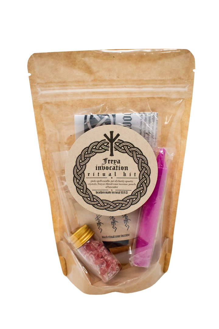 Freya Invocation ritual kit with how-to ritual guide