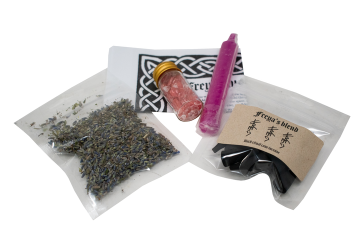 Freya Invocation ritual kit with how-to ritual guide