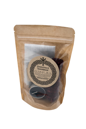 Protection & Banishment Ritual Kit with Ritual How-To Guide