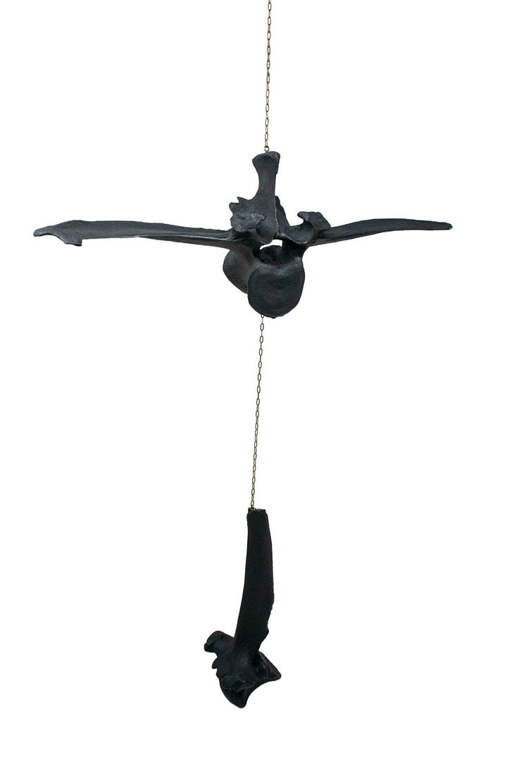Blackened Cow Vertebra Wind Chime