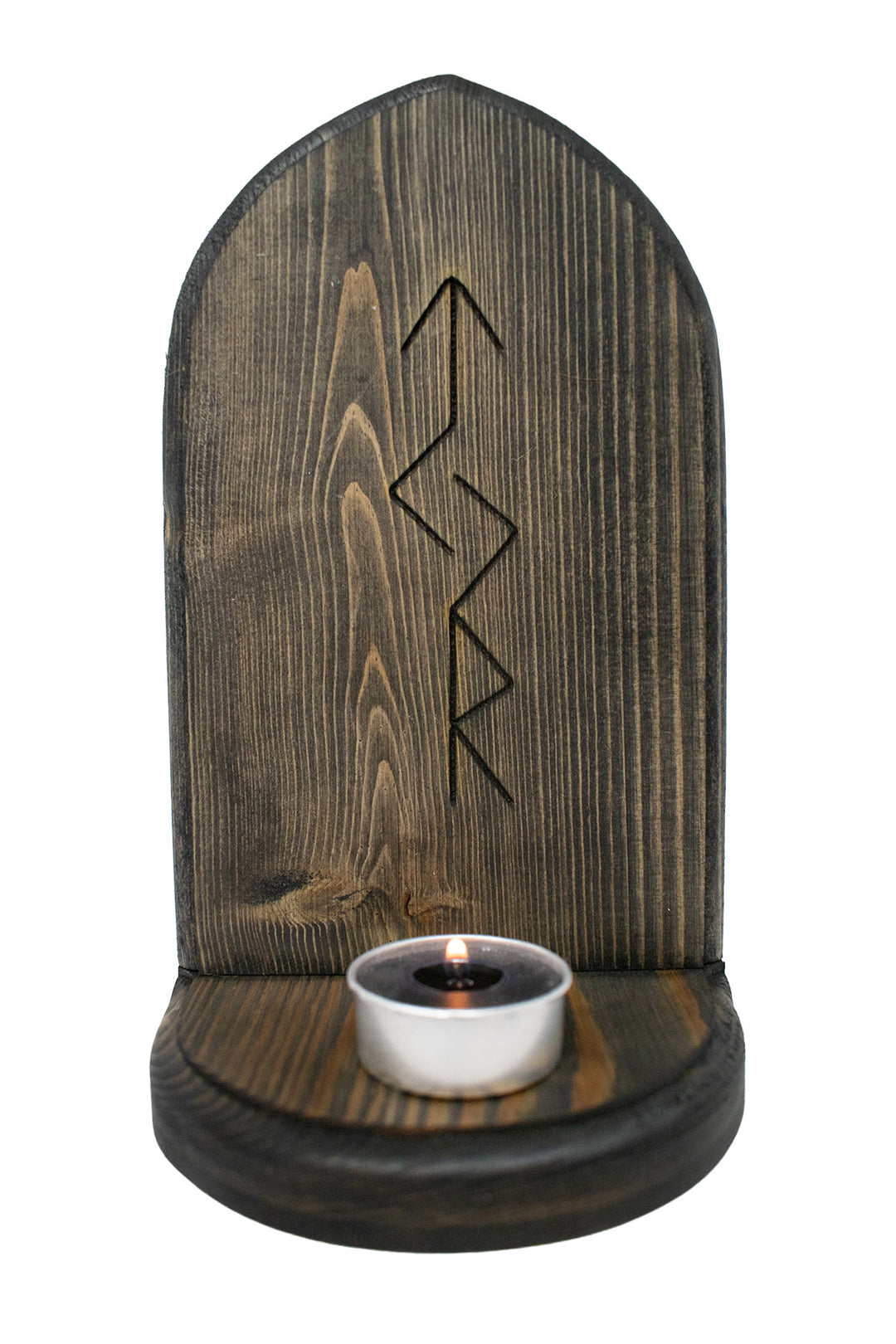 Norse deity altar with invocation bindrune