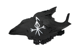 Blackened Ritual Bone Talismans — Hand Painted with Icelandic Staves