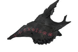 Blackened Ritual Bone Talismans — Hand Painted with Icelandic Staves