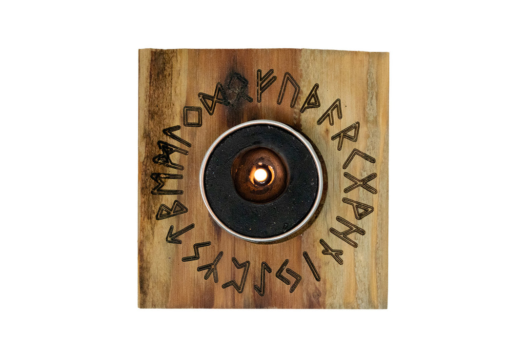 Runic Circle Tealight Candle Holder