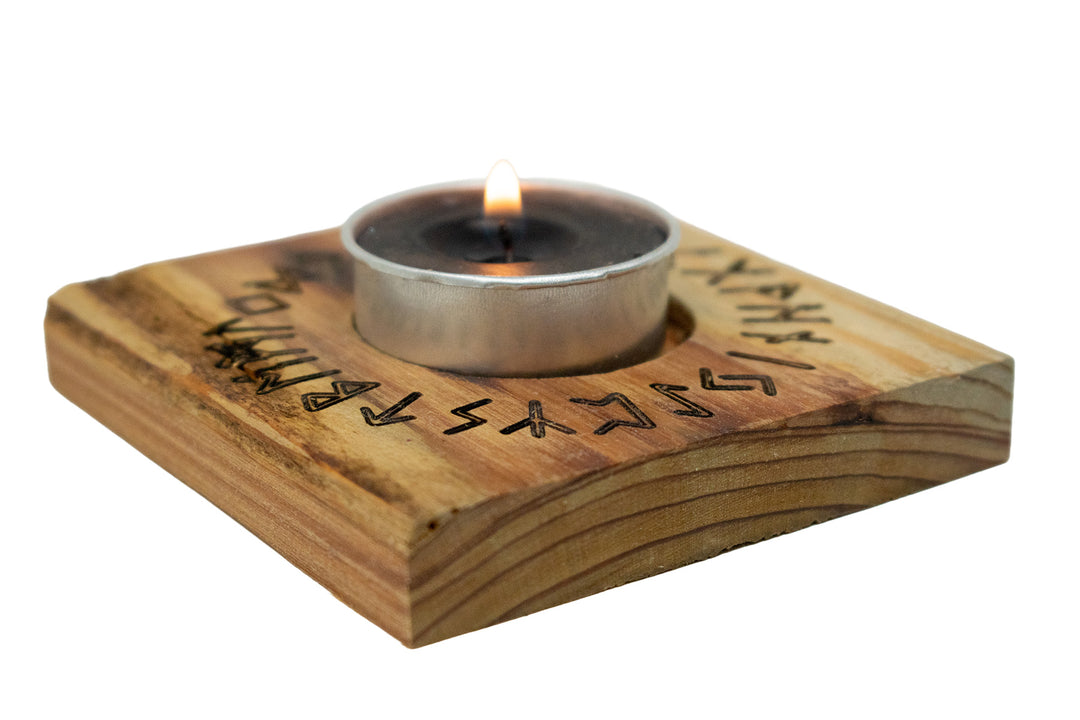 Runic Circle Tealight Candle Holder