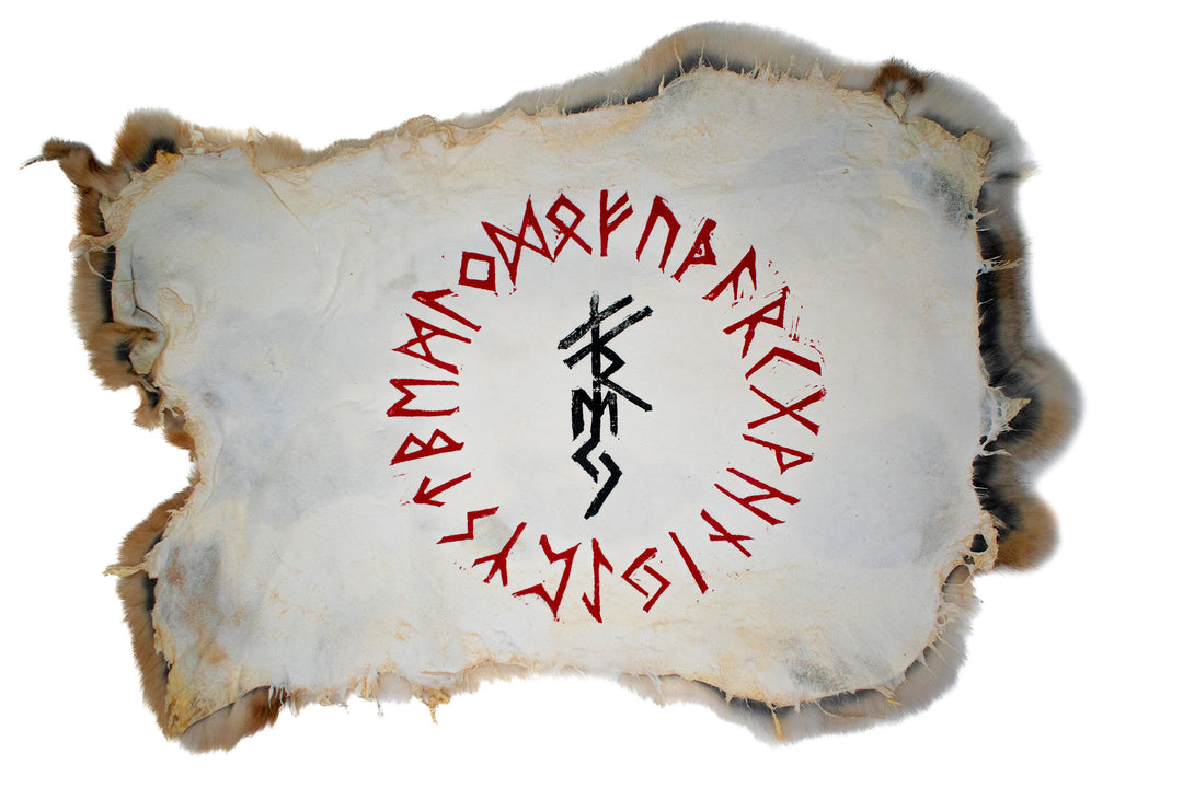 Freya Bindrune - rabbit hide altar cloth