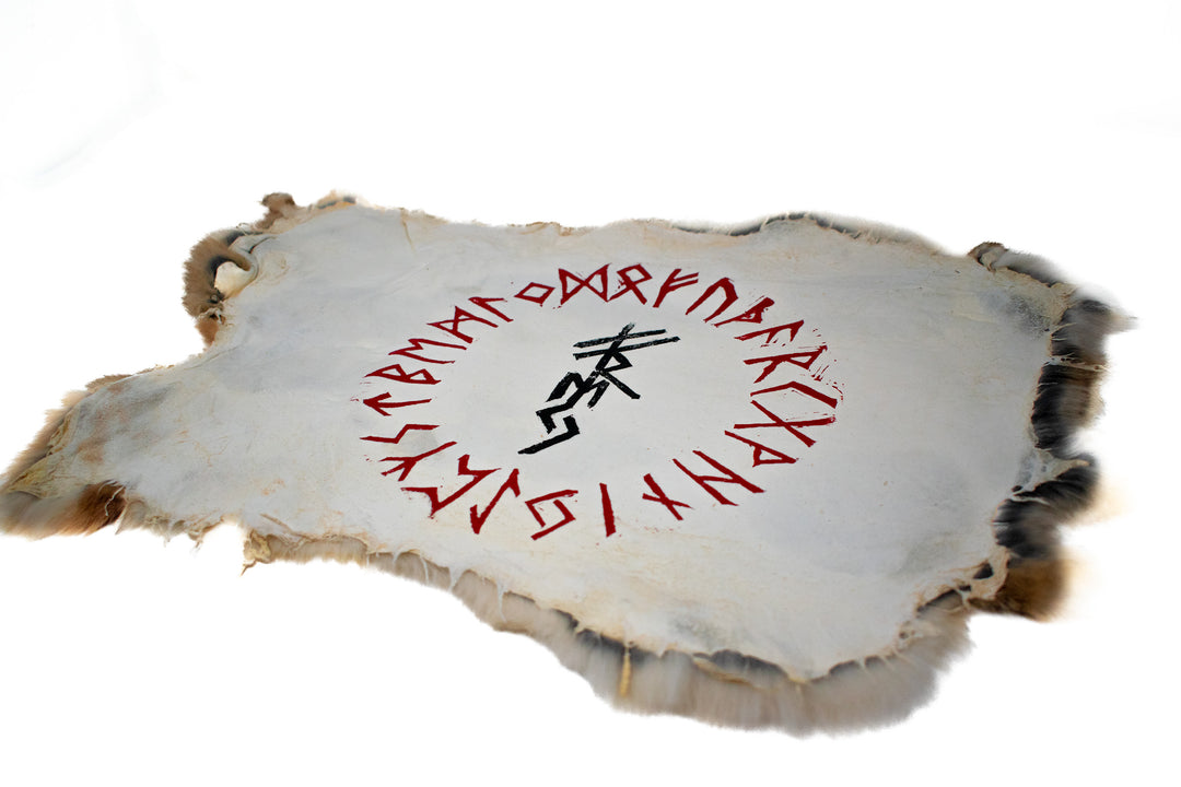 Freya Bindrune - rabbit hide altar cloth