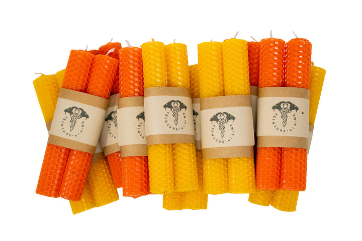 Scented Ritual Beeswax Candles - Two Pack for Norse Pagan Practice