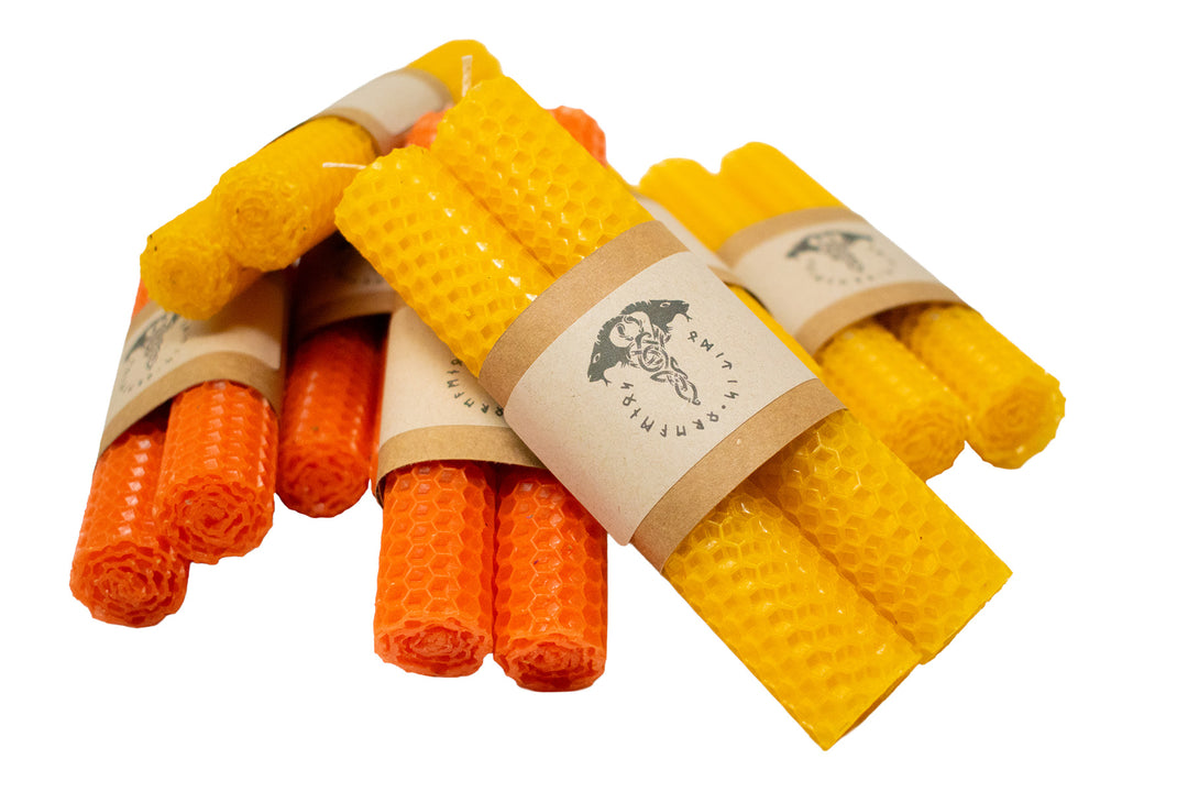 Scented Ritual Beeswax Candles - Two Pack for Norse Pagan Practice