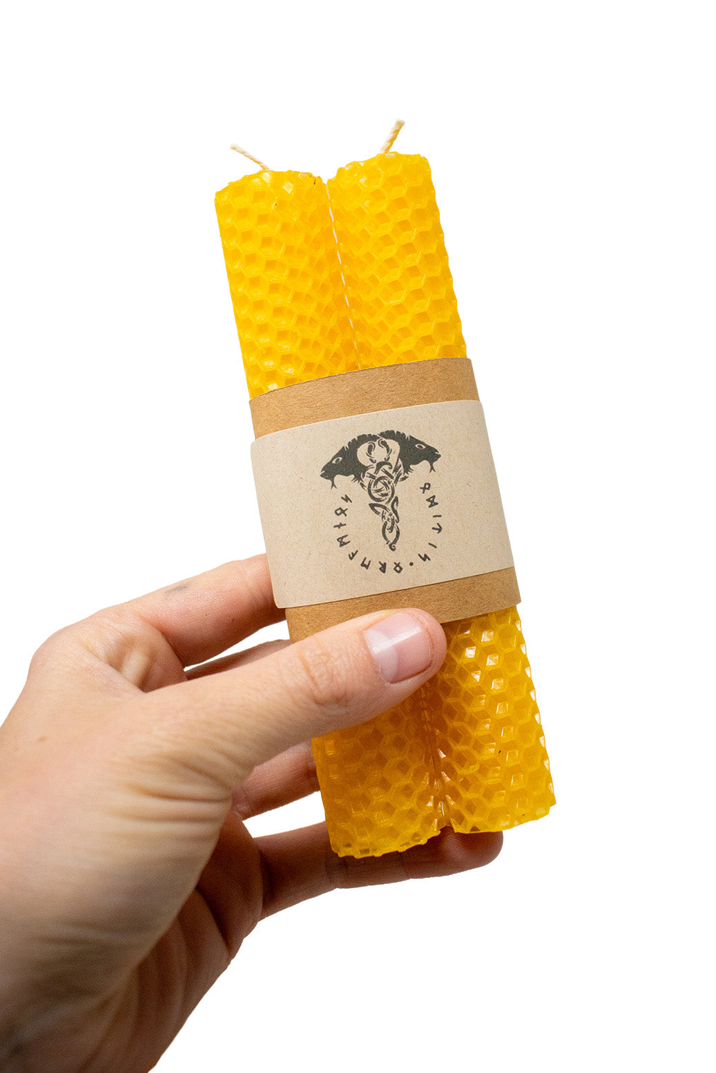 Scented Ritual Beeswax Candles - Two Pack for Norse Pagan Practice