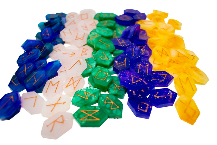Crystal Style Rune Set with Pouch - Choose Your Crystal