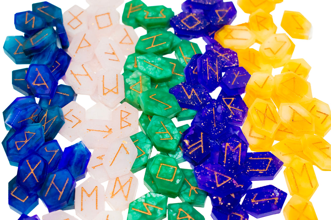 Crystal Style Rune Set with Pouch - Choose Your Crystal