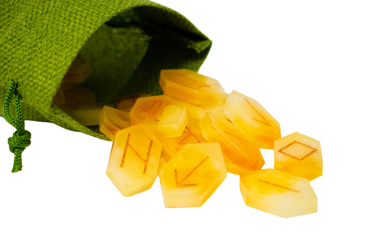 Crystal Style Rune Set with Pouch - Choose Your Crystal