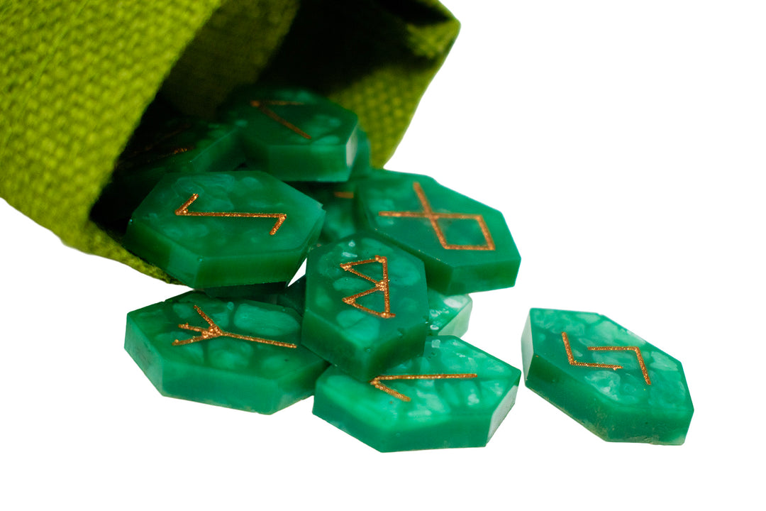 Crystal Style Rune Set with Pouch - Choose Your Crystal