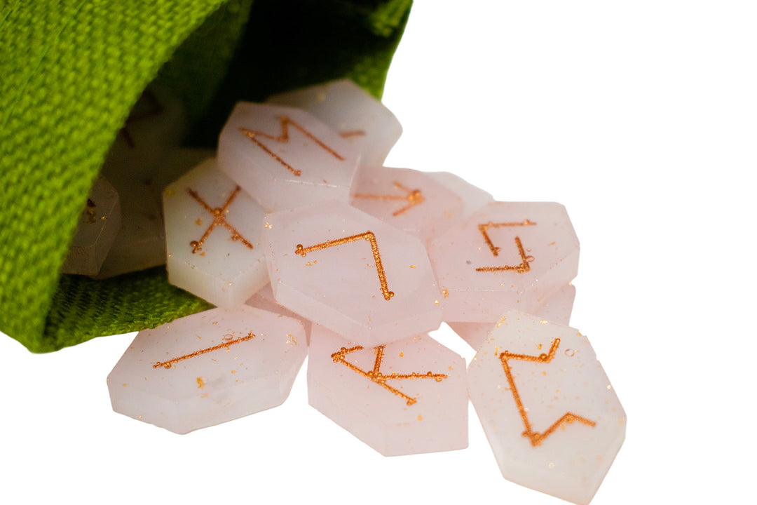 Crystal Style Rune Set with Pouch - Choose Your Crystal