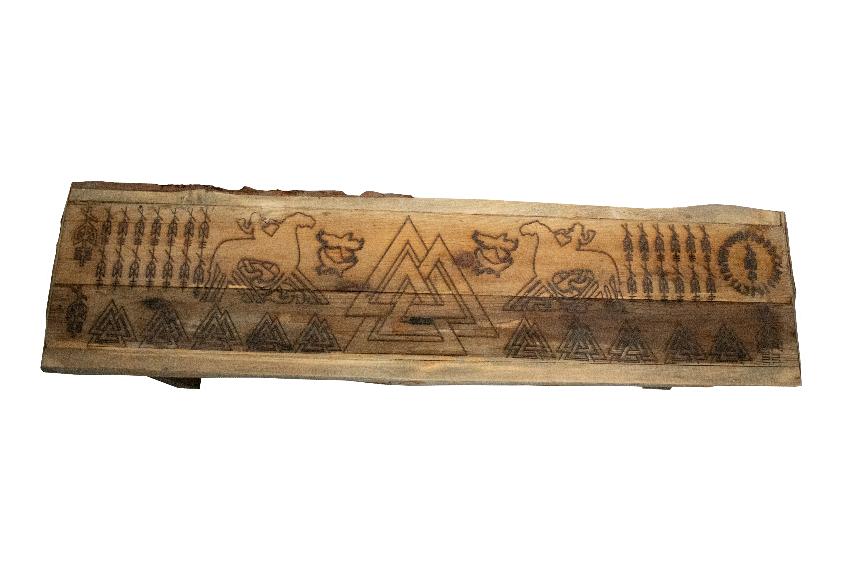 Live Edge Odin Invocation Bench