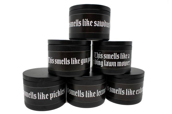 8 oz. Cursed Scent Candle - This Smells Like Exhaust, Pickles, Sawdust and More