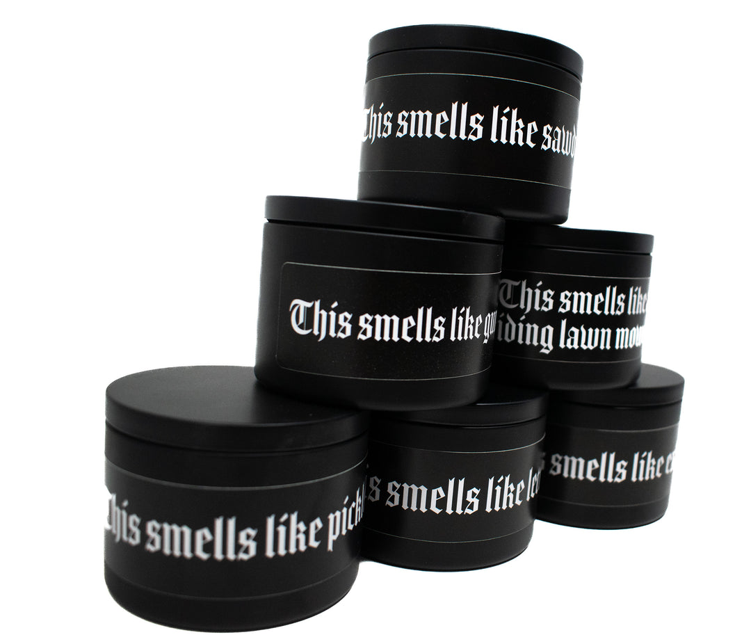 8 oz. Cursed Scent Candle - This Smells Like Exhaust, Pickles, Sawdust and More