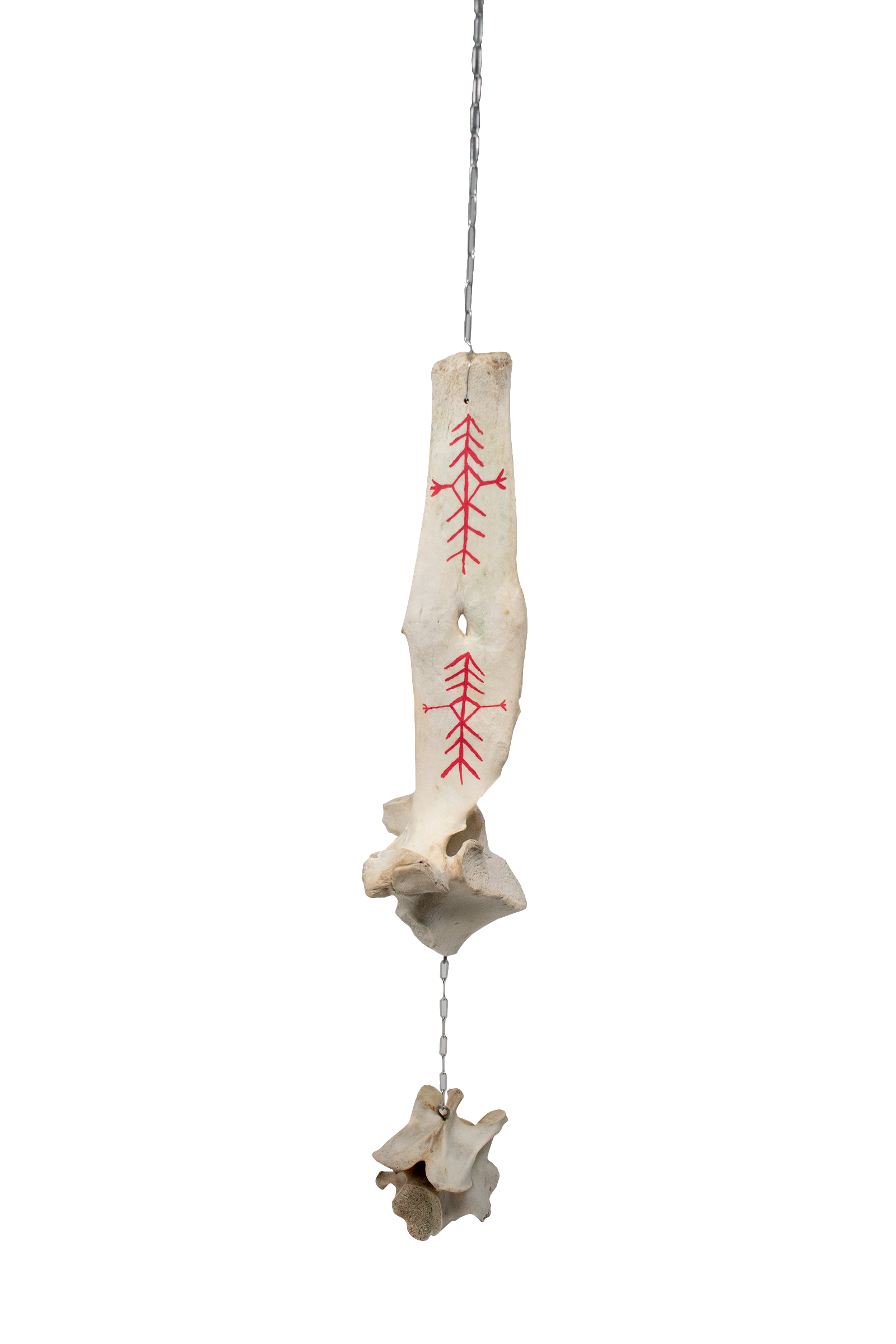 Elk Vertebra Bone Wind Chime - Home Protection Bindrunes