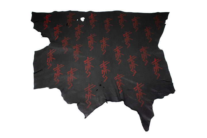 Freya Bindrune Painted Deer Hide Altar Cloth