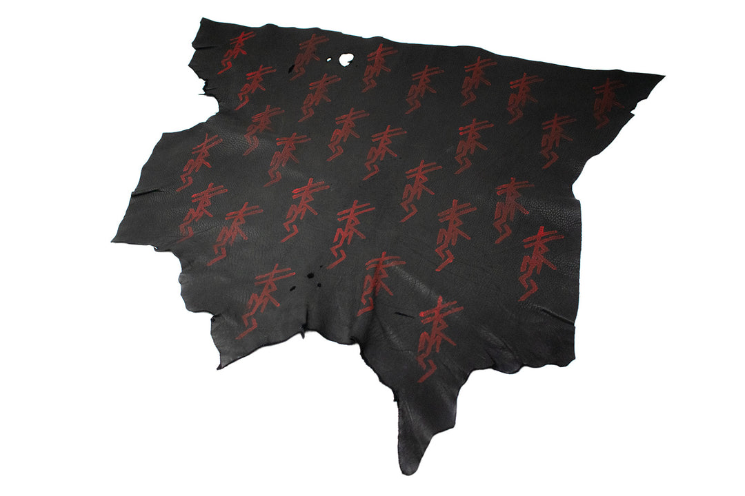 Freya Bindrune Painted Deer Hide Altar Cloth