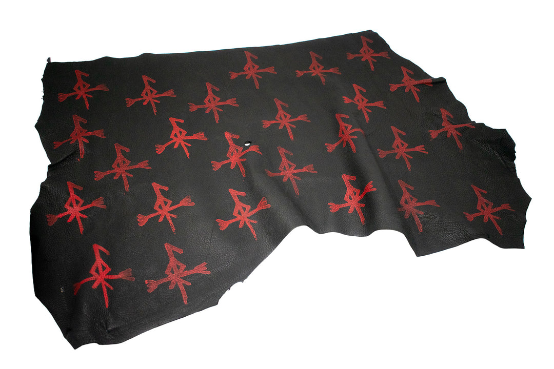 Loki Bindrune Painted Deer Hide Altar Cloth