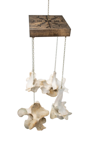 Image of Helm of Awe Elk Vertebra Wind Chime