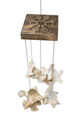 Helm of Awe Elk Vertebra Wind Chime