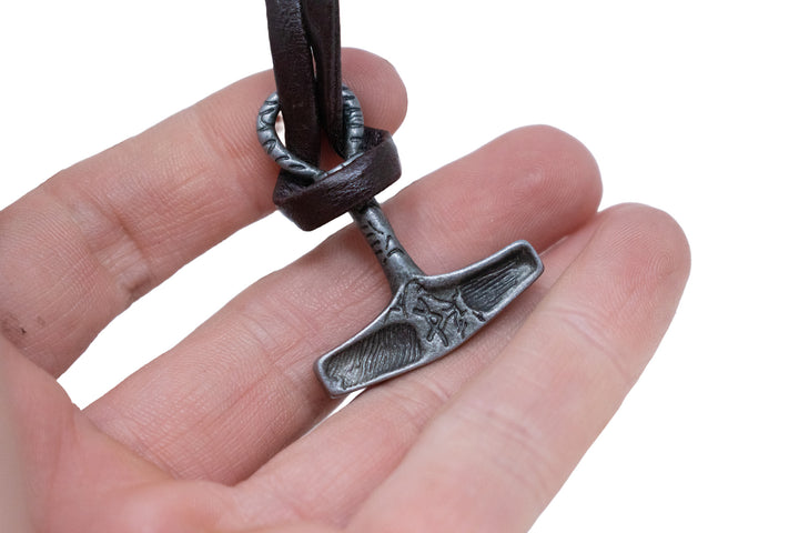 Mjolnir Necklace with Thurisaz Rune