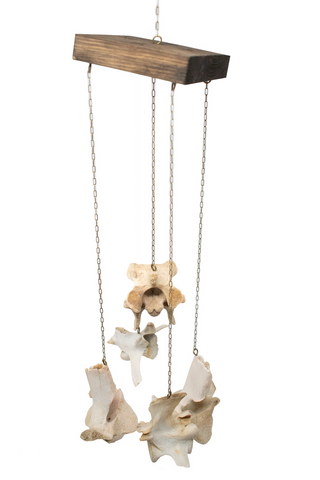 Image of Elk Vertebra Wind Chime with Warding Stave