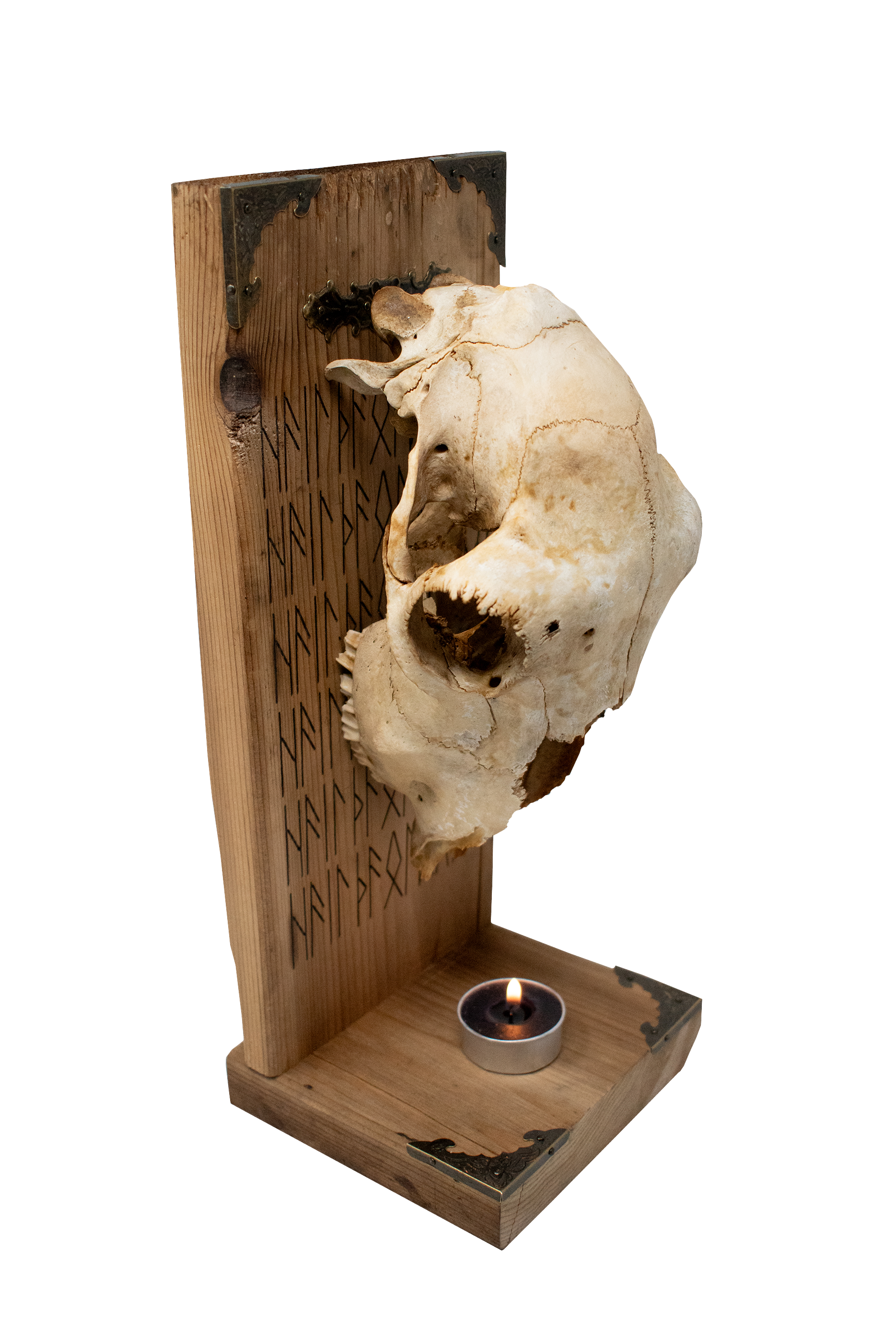 HAIL THE OLD GODS sheep skull altar