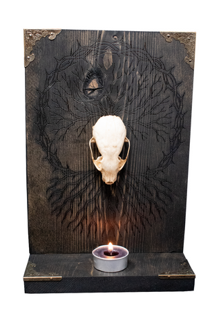 Image of Weasel Skull and Yggdrasil Altar