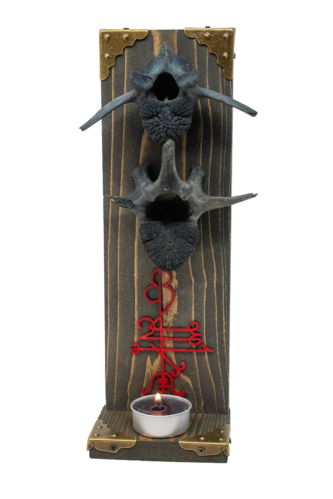 Blackened Elk Vertebra and Lukkustafir Altar