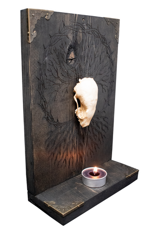 Image of Weasel Skull and Yggdrasil Altar