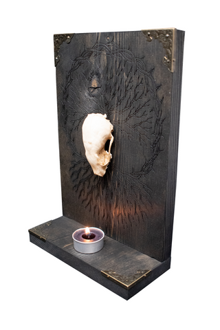 Image of Weasel Skull and Yggdrasil Altar