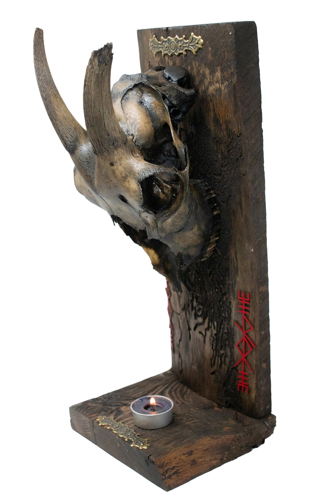 Decrepit Goat Skull Thor Bindrune Altar