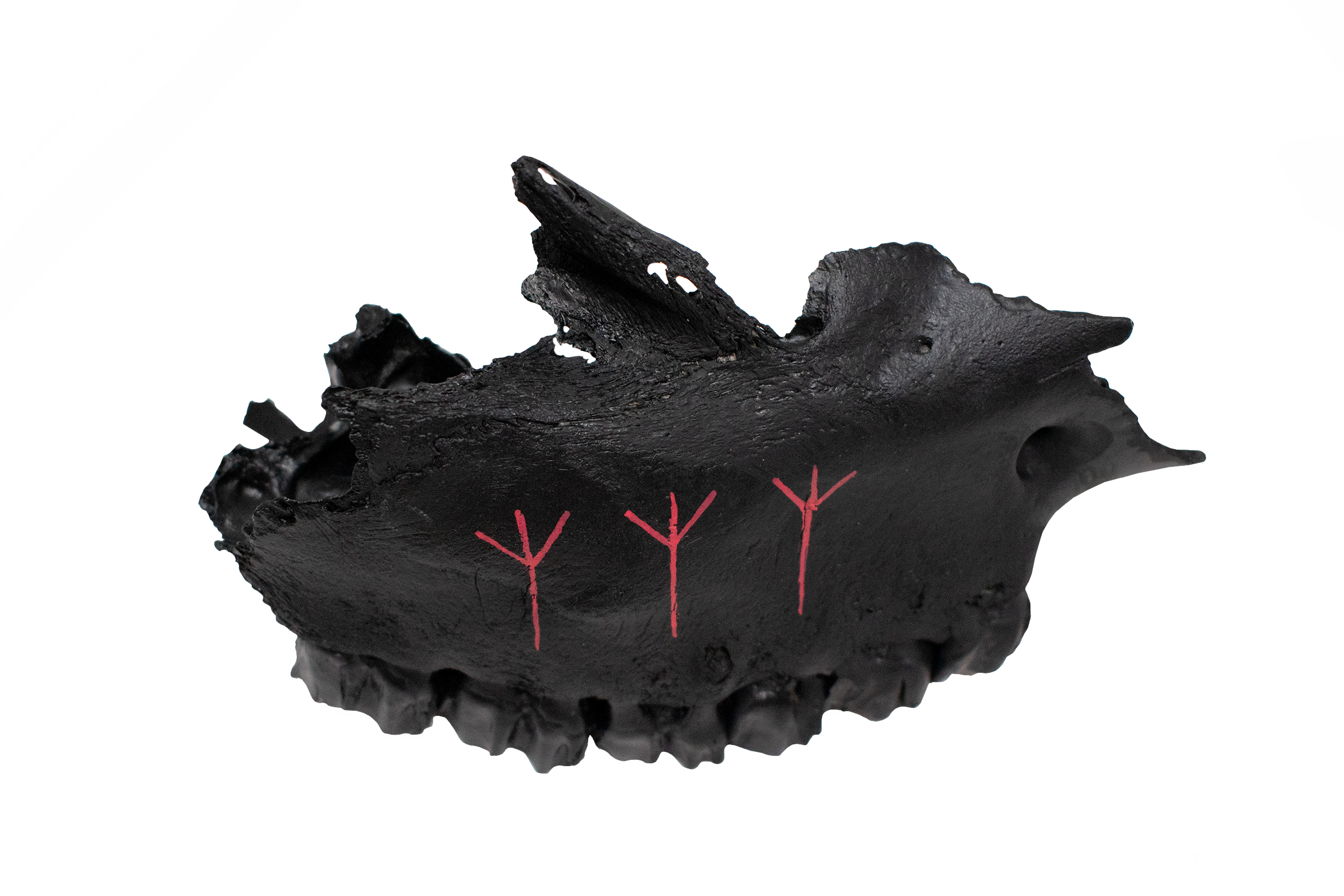 blackened bone talismans