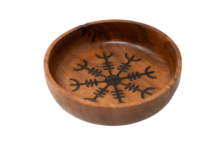 Helm of Awe Wooden Offering Bowl