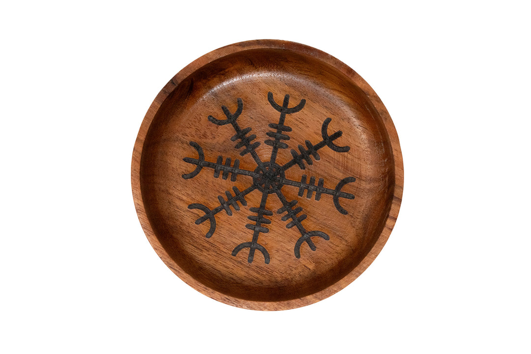 Helm of Awe Wooden Offering Bowl