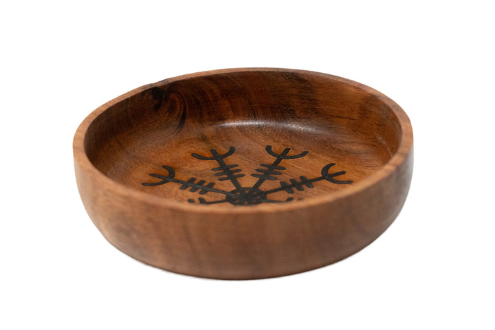 Helm of Awe Wooden Offering Bowl