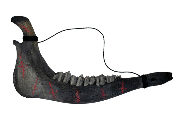 Blackened Home Protection Elk Jawbone Talisman