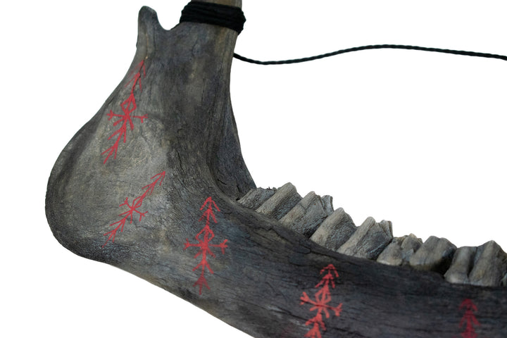 Blackened Home Protection Elk Jawbone Talisman