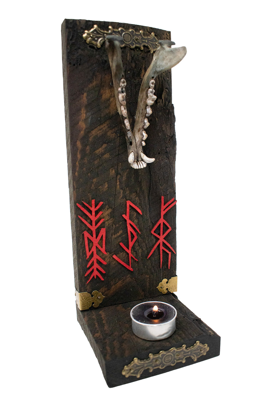 Fox Jawbone Triple Bindrune Altar
