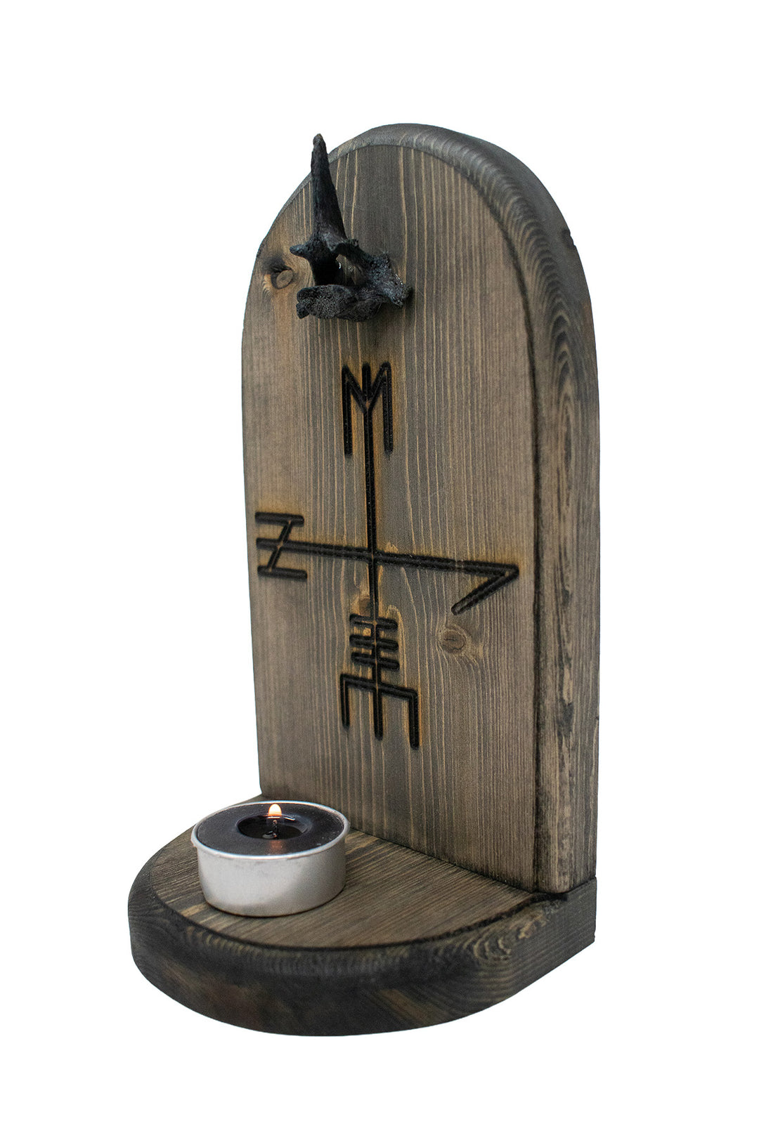 Hel Altar with Blackened Turtle Vertebra
