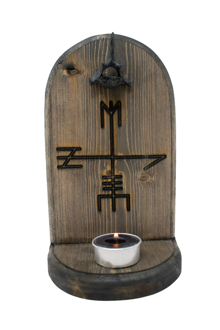 Hel Altar with Blackened Turtle Vertebra